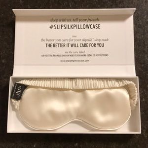 Slip white sleep mask